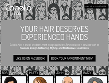 Tablet Screenshot of cabellohair.com